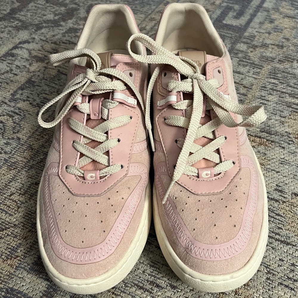 Coach Suede Pink Sneakers size 10